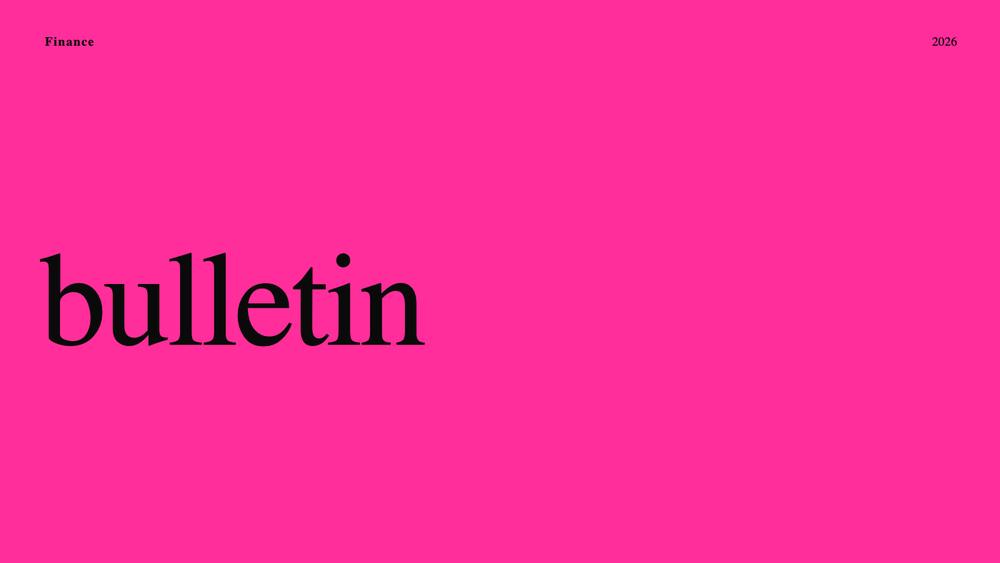 Bulletin Finance cover